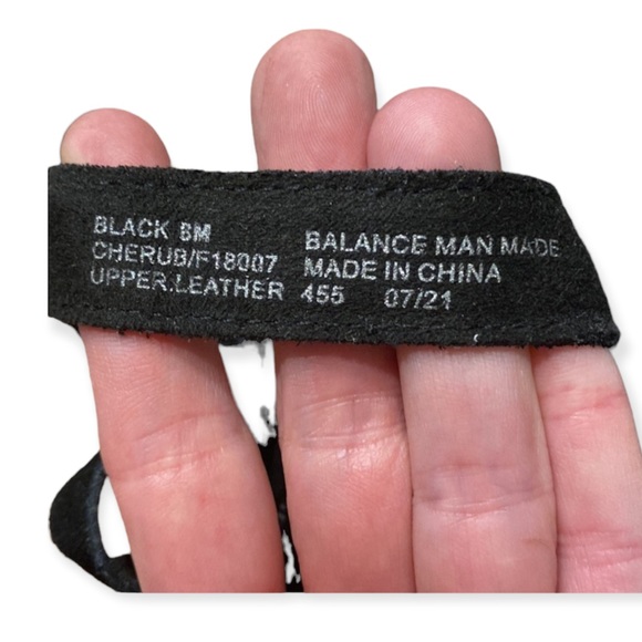 NWT House of Harlow Black Leather Suede Clogs Cherub platform heeled sandals - Picture 6 of 14